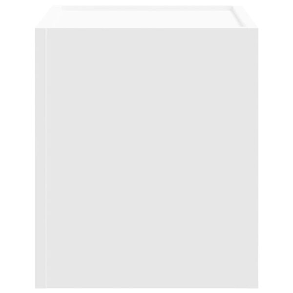 vidaXL Κομοδίνο Επιτοίχιο Λευκά 45x30x35 εκ.