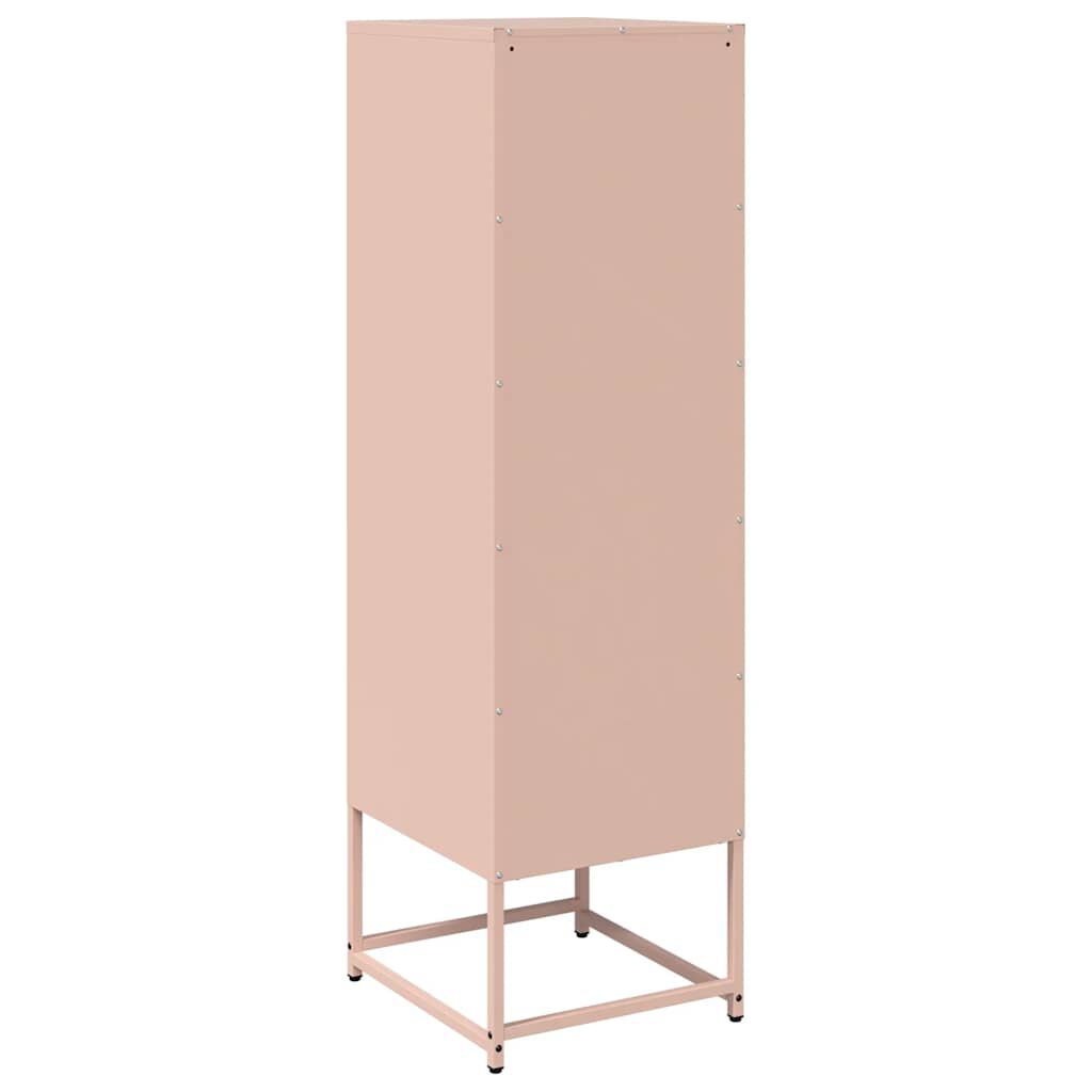 vidaXL Highboard Ροζ 36x39x123 cm Ατσάλι ψυχρής έλασης