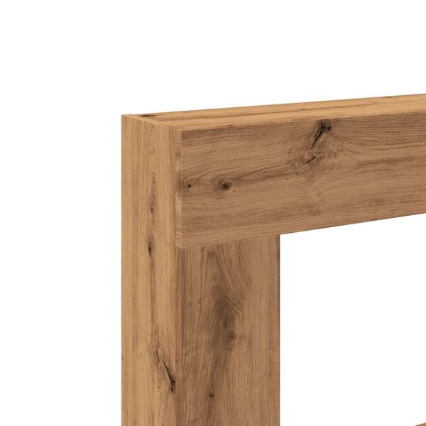 vidaXL Πλαίσιο Τζακιού Αρτισιανή Δρυς 81x18x82 εκ. από Επεξ. Ξύλο