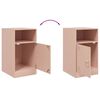 vidaXL Κομοδίνο Ροζ 34,5x39x62 εκ. από Χάλυβα