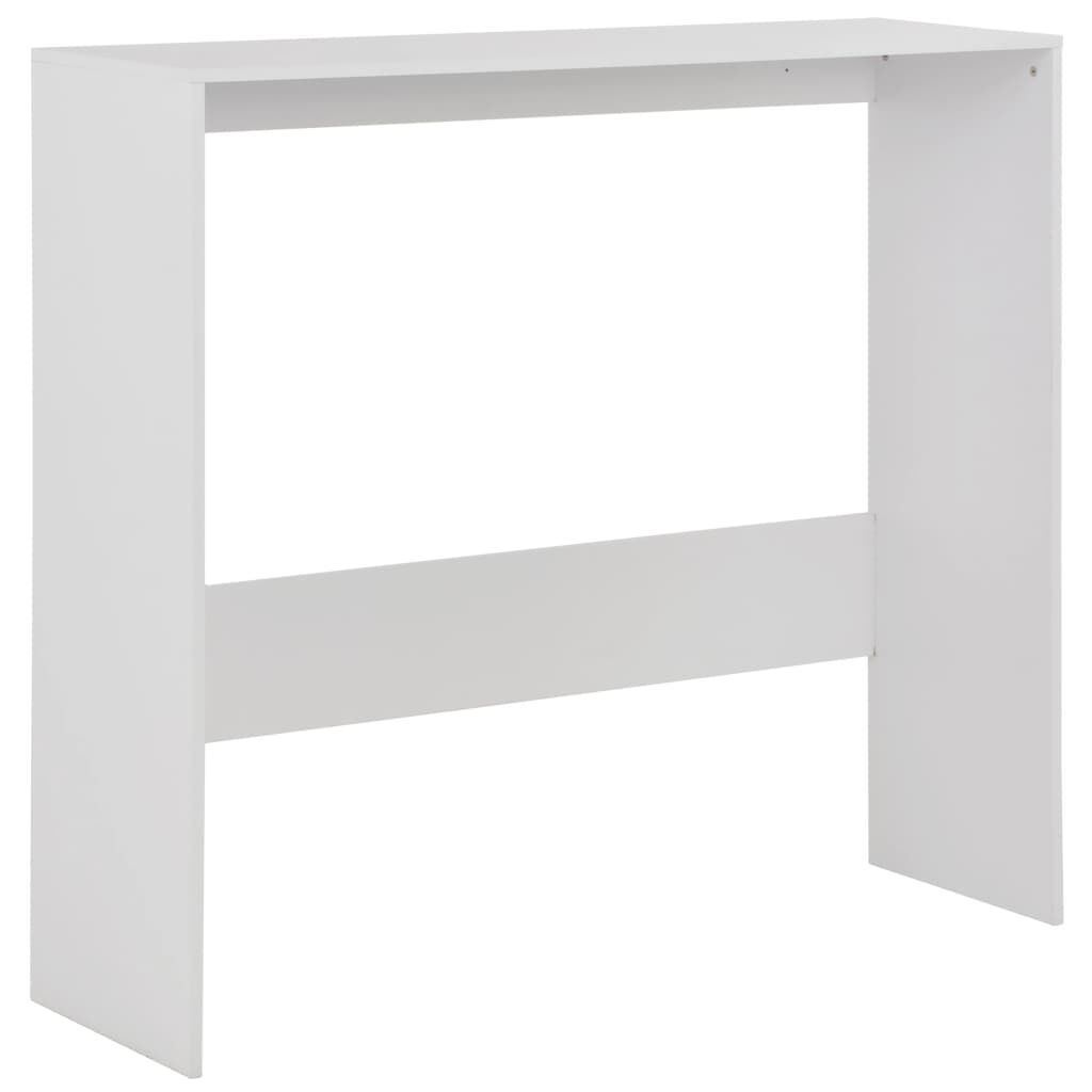 vidaXL Τραπέζι Μπαρ με 2 Επιφάνειες Λευκό 130 x 40 x 120 εκ.