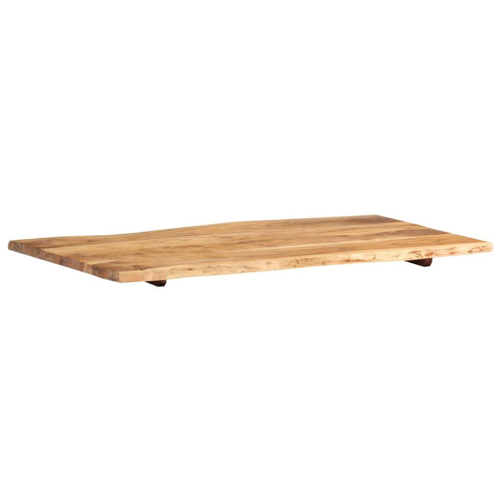 vidaXL Επιφάνεια Τραπεζιού 100 x (50-60) x 2,5 εκ. Μασίφ Ξύλο Ακακίας