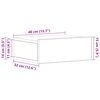 vidaXL Κομοδίνο Κρεμαστό Γυαλιστερό Λευκό 40x30x15 εκ. από Επεξ. Ξύλο
