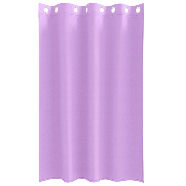 vidaXL Κουρτίνες με κουρτίνες 2 pcs Μοβ 175 x 140 εκ. Πολυεστέρας