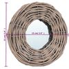 vidaXL Καθρέφτες 3 τεμ. 15 εκ. από Wicker