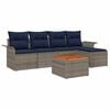 vidaXL &Sigma;&epsilon;&tau; &Kappa;&alpha;&nu;&alpha;&pi;έ &Kappa;ή&pi;&omicron;&upsilon; 6 &tau;&mu;&chi;. &Gamma;&kappa;&rho;&iota; &kappa;&alpha;&iota; Navy Blue &sigma;&upsilon;&nu;&theta;&epsilon;&tau;&iota;&kappa;ό &rho;&alpha;&tau;ά&nu;