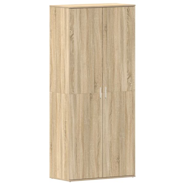 vidaXL Ντουλάπι Παπουτσιών Σονομά Οάκ 80x39x180 εκ Επεξεργασμένο Ξύλο