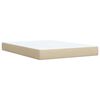 vidaXL &Kappa;&rho;&epsilon;&beta;ά&tau;&iota; Boxspring &mu;&epsilon; &Sigma;&tau;&rho;ώ&mu;&alpha; &Kappa;&rho;&epsilon;&mu; 140x190 &epsilon;&kappa;. &Upsilon;&phi;&alpha;&sigma;&mu;ά&tau;&iota;&nu;&omicron;