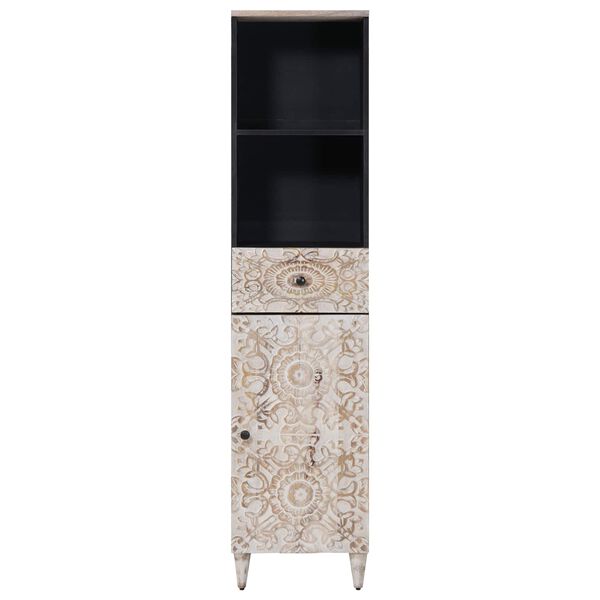 vidaXL &Nu;&tau;&omicron;&upsilon;&lambda;ά&pi;&iota; &Mu;&pi;ά&nu;&iota;&omicron;&upsilon; &Lambda;&epsilon;&upsilon;&kappa;ό 38 x 33,5 x 160 &epsilon;&kappa; &Sigma;&tau;&epsilon;&rho;&epsilon;ό &xi;ύ&lambda;&omicron; &mu;ά&nu;&gamma;&kappa;&omicron;