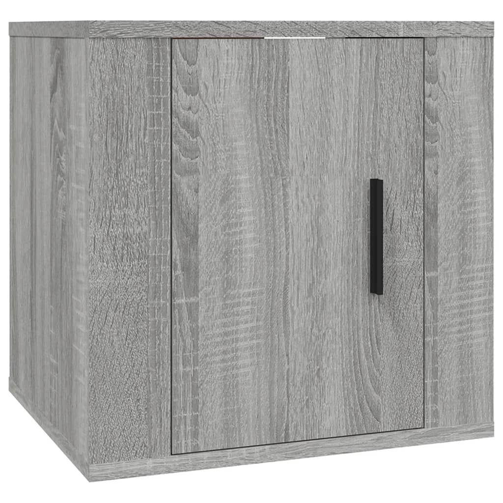 vidaXL Έπιπλα Τηλεόρασης Επιτοίχια 2 τεμ. Γκρι Sonoma 40x34,5x40 εκ.