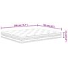 vidaXL Στρώμα με Pocket Springs Μεσαία Σκληρότητα 160 x 200 εκ.