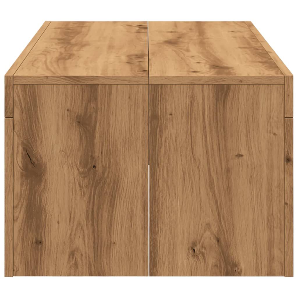 vidaXL Τραπεζάκι Σαλονιού Artisan Δρυς 102x50x35 εκ Επεξεργασμένο Ξύλο