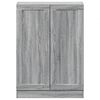 vidaXL Βιβλιοθήκη Γκρι Sonoma 82,5 x 30,5 x 115 εκ. Επεξεργασμένο Ξύλο