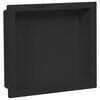 vidaXL Ράφι Ντουζιέρας Μαύρο Ματ 41 x 36 x 10 εκ.