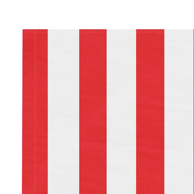 vidaXL Τεντόπανο Ανταλλακτικό Ριγέ Κόκκινο / Λευκό 5 x 3,5 μ.