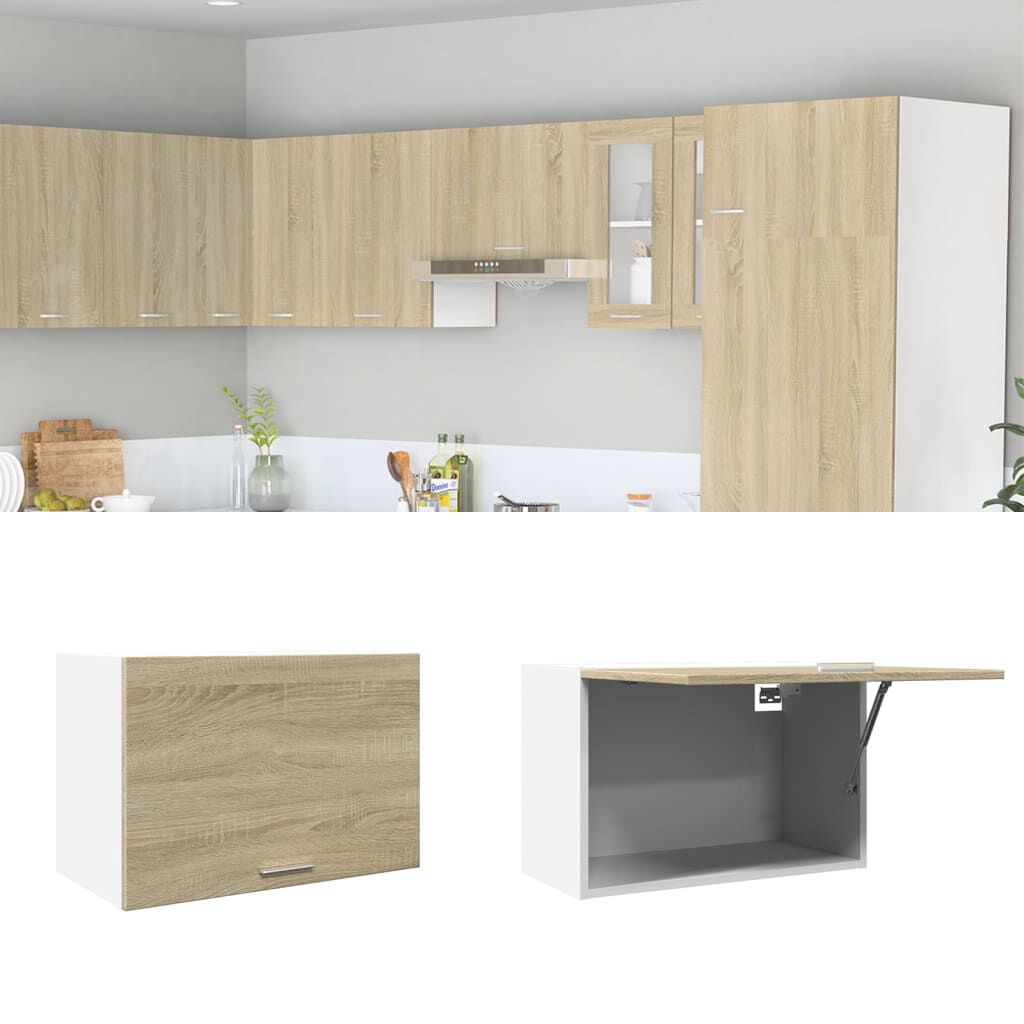 vidaXL Ντουλάπι Κρεμαστό Lyon Sonoma Δρυς 60 x 31 x 40εκ. από