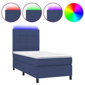 vidaXL &Kappa;&rho;&epsilon;&beta;ά&tau;&iota; Boxspring &mu;&epsilon; &Sigma;&tau;&rho;ώ&mu;&alpha; & LED &Mu;&pi;&lambda;&epsilon; 80x200 &epsilon;&kappa;. &Upsilon;&phi;&alpha;&sigma;&mu;ά&tau;&iota;&nu;&omicron;