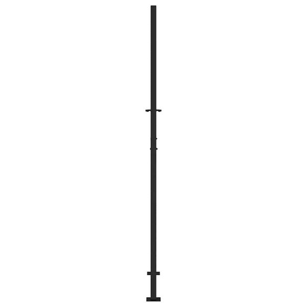 vidaXL Πύλη κήπου Μαύρη 105x205 cm Ατσάλινο σχέδιο ίχνους