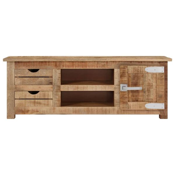 vidaXL Έπιπλο Τηλεόρασης 110 x 30 x 40 εκ. από Ακατέργαστο Ξύλο Μάνγκο