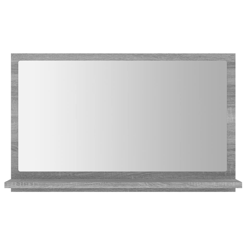 vidaXL Καθρέφτης Μπάνιου Γκρι Sonoma 60x10,5x37 εκ. Επεξεργασμένο Ξύλο