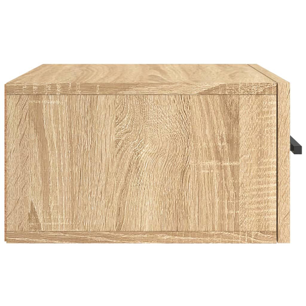 vidaXL Κομοδίνα Επιτοίχια 2 τεμ. Sonoma Δρυς 35 x 35 x 20 εκ.