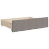 vidaXL Καναπές Κρεβάτι Συρόμενος Taupe 80x200 εκ. Υφασμάτινος Συρτάρια