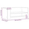 vidaXL Ραφιέρα Τοίχου Γκρι Sonoma 70,5x35x30,5 εκ. Επεξεργασμένο Ξύλο