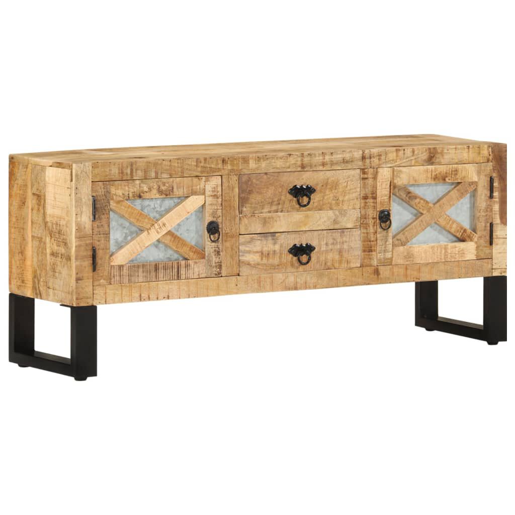 vidaXL Έπιπλο Τηλεόρασης 110 x 30 x 45 εκ. από Ακατέργαστο Ξύλο Μάνγκο