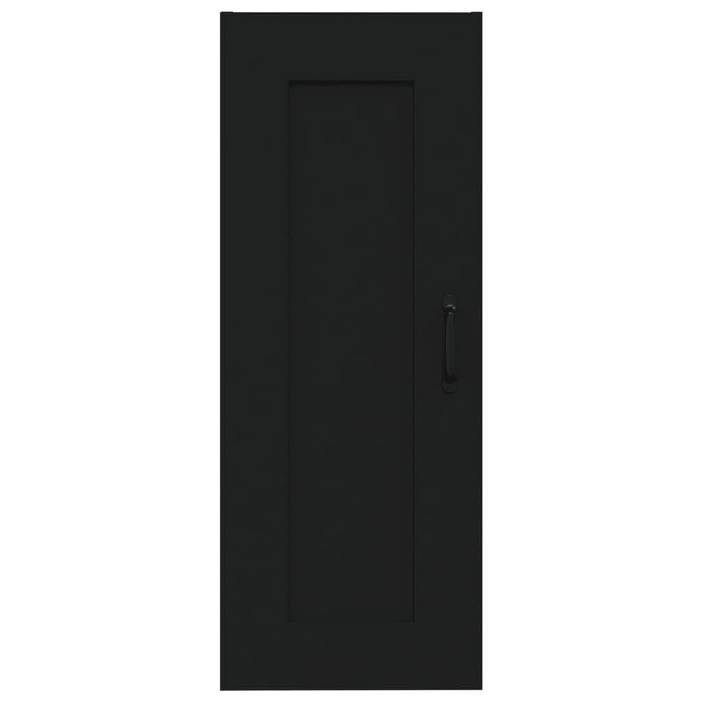 vidaXL Ντουλάπι Κρεμαστό Μαύρο 35 x 34 x 90 εκ. Επεξεργασμένο Ξύλο