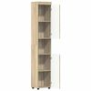 vidaXL Ντουλάπι Μπάνιου με πόρτα TULUM Sonoma Δρυς 37 x 31.5 x 203 εκ