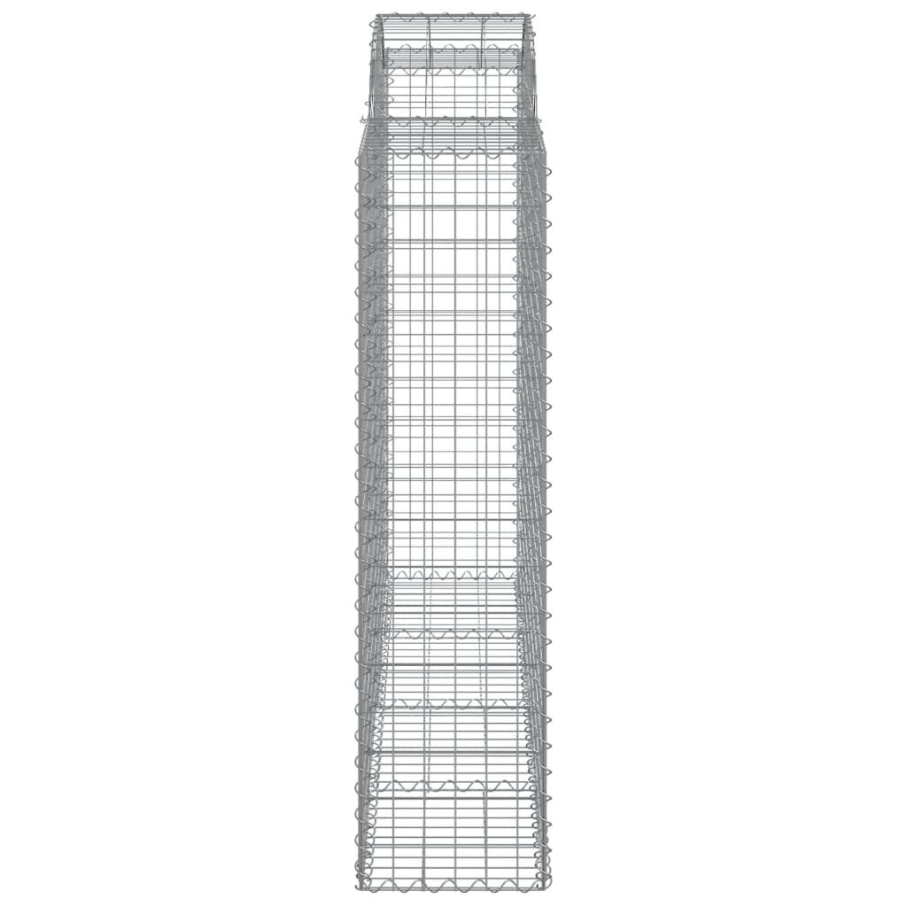 vidaXL Συρματοκιβώτια Τοξωτά 5 τεμ. 200x50x160/180 εκ. Γαλβαν. Ατσάλι