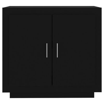 vidaXL Συρταριέρα Μαύρη 80x40x75 εκ. από Επεξεργασμένο Ξύλο