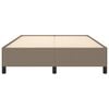 vidaXL Σκελετός Κρεβατιού Χωρίς Στρώμα Taupe 140x190 εκ. Υφασμάτινο