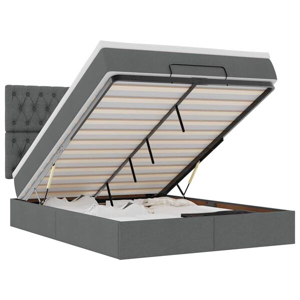 vidaXL &Omicron;&theta;&omega;&mu;&alpha;&nu;&iota;&kappa;ό &kappa;&rho;&epsilon;&beta;ά&tau;&iota; &mu;&epsilon; &sigma;&tau;&rho;ώ&mu;&alpha; &sigma;&kappa;&omicron;ύ&rho;&omicron; &gamma;&kappa;&rho;&iota; 140x190cm ύ&phi;&alpha;&sigma;&mu;&alpha;