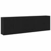 vidaXL Μπουφές Μαύρη δρυς 240 x 33 x 70 εκ. Επεξεργασμένο ξύλο