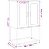 vidaXL Highboard Μαύρο 68x39x107 cm Ατσάλι