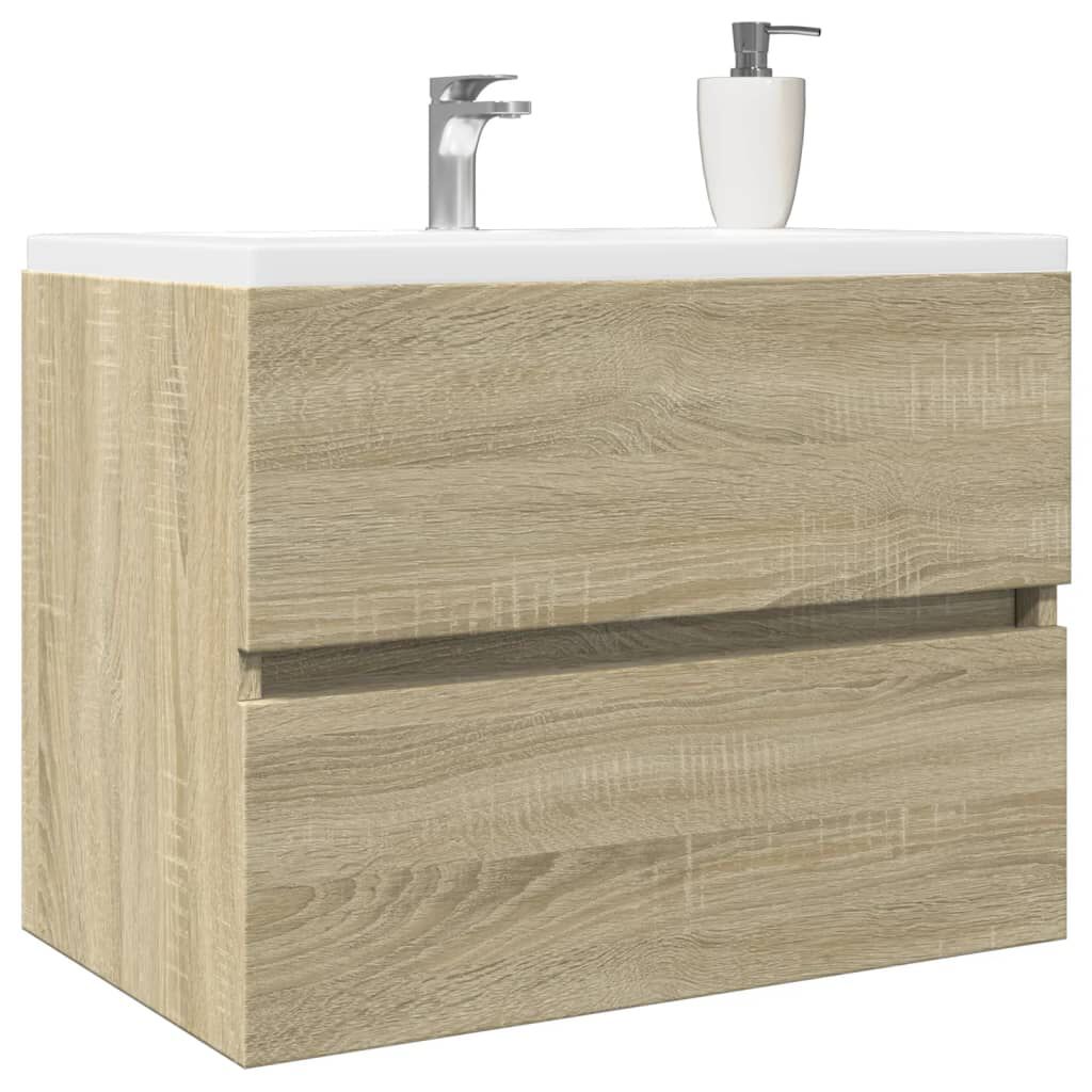 vidaXL Ντουλάπι Νιπτήρα Sonoma Δρυς 60x38,5x45 εκ. Επεξεργασμένο Ξύλο