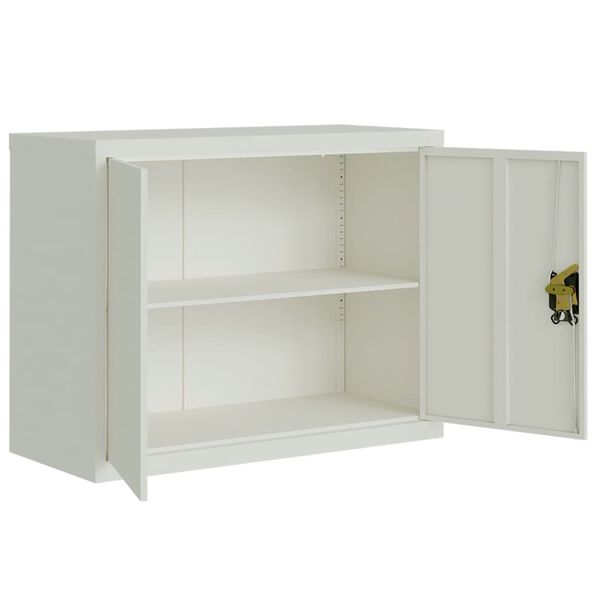 vidaXL Αρχειοθήκη Αν. Γκρι 90 x 40 x 110 εκ. Ατσάλινη