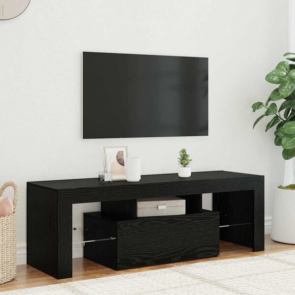 vidaXL Ντουλάπι TV Μαύρη Οξυά 120 x 35 x 40 εκ. Επεξεργασμένο ξύλο