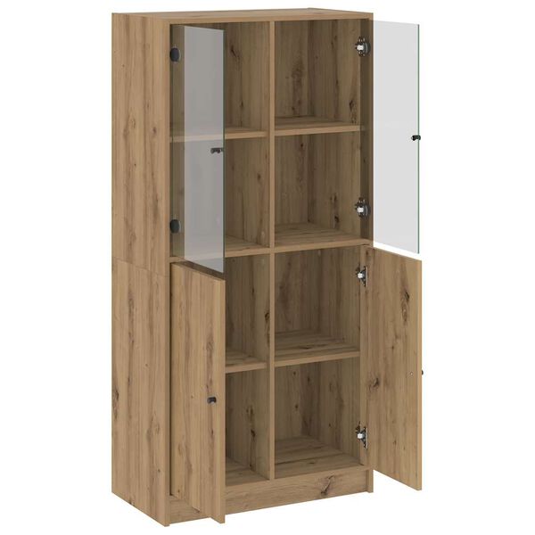 vidaXL Ντουλάπα με Πόρτες Αρτισιανή Δρυς 68x37x142 εκ. Επεξ. Ξύλο