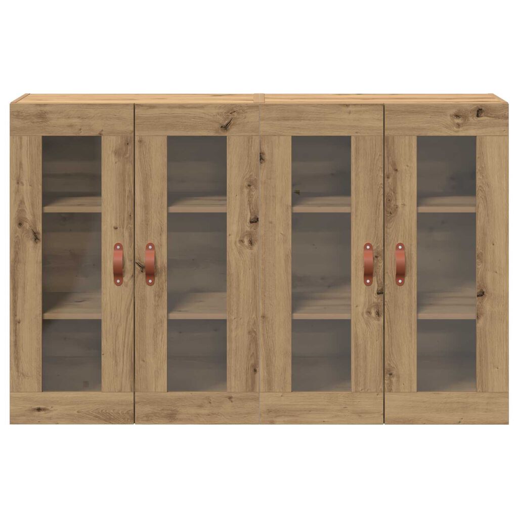 vidaXL Τοίχου Ντουλάπια 2 τμχ Artisan Oak 69,5 x 34 x 90 cm, Κατασκευασμένο Ξύλο