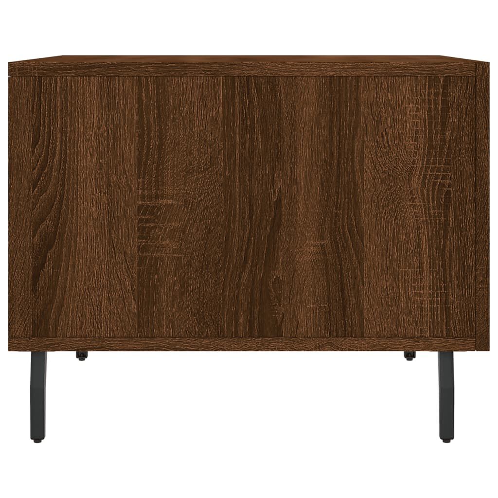 vidaXL Τραπεζάκια Σαλονιού 2 τεμ Brown Oak 50x50x40 εκ Επεξ. Ξύλο