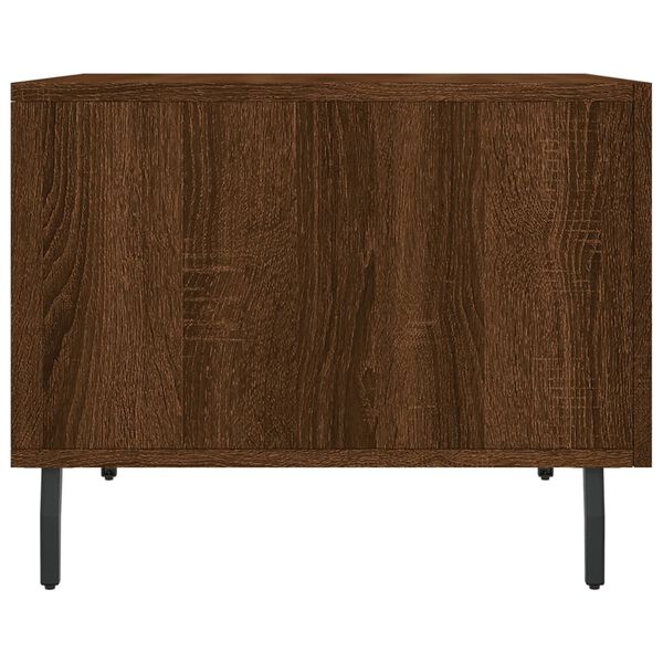 vidaXL Τραπεζάκια Σαλονιού 2 τεμ Brown Oak 50x50x40 εκ Επεξ. Ξύλο