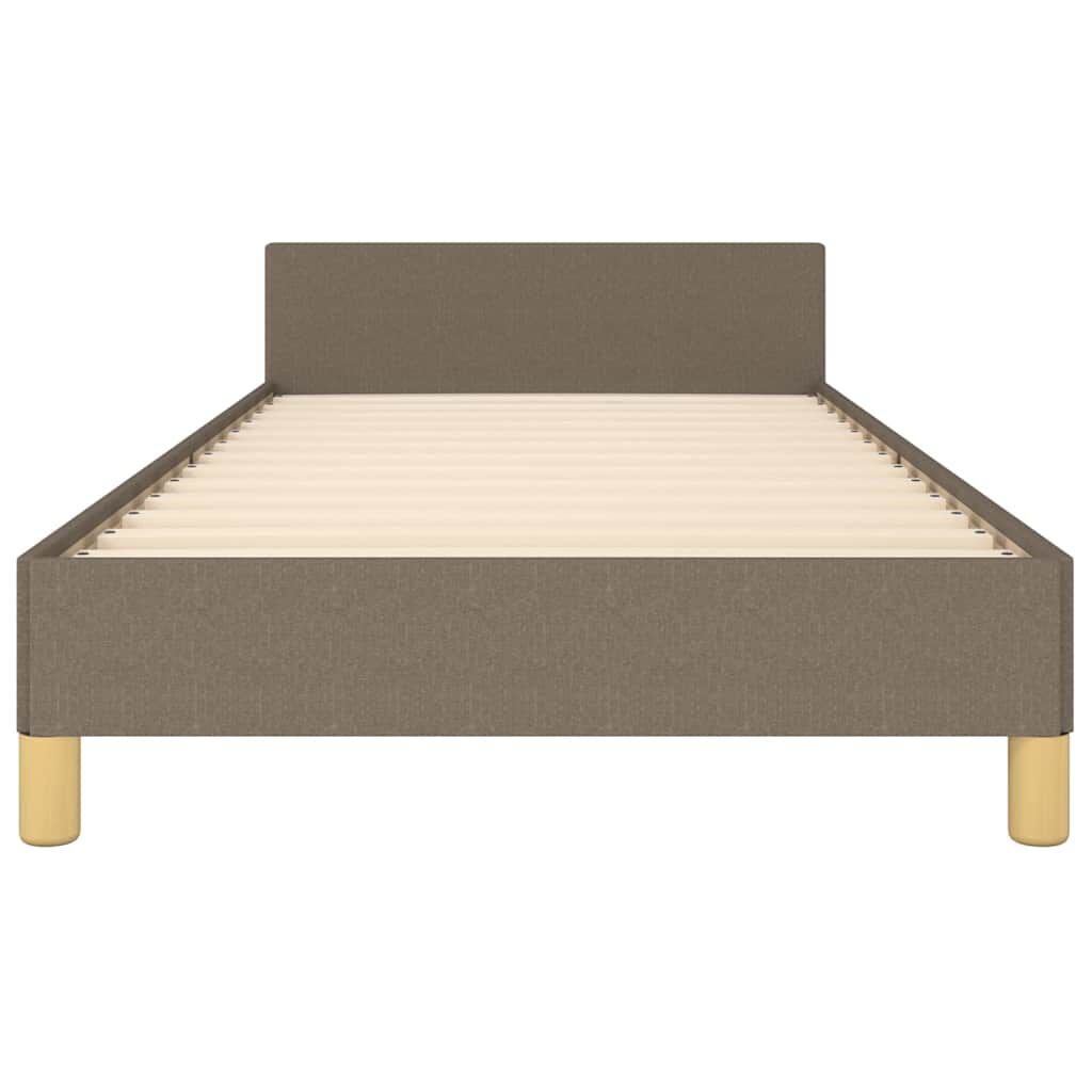 vidaXL Σκελετός Κρεβατιού Χωρίς Στρώμα Taupe 100 x 200 εκ. Υφασμάτινο