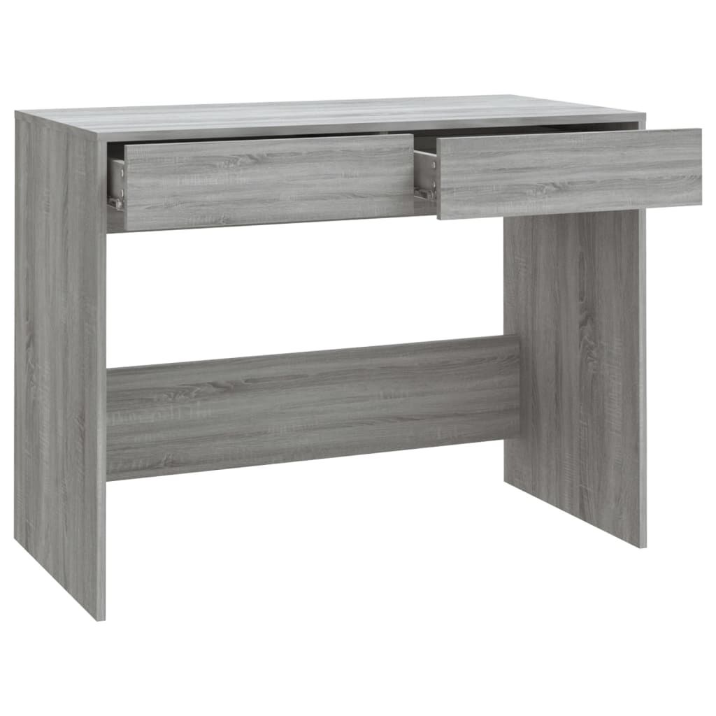 vidaXL Γραφείο Γκρι Sonoma 100x50x76,5 εκ. από Επεξεργασμένο Ξύλο