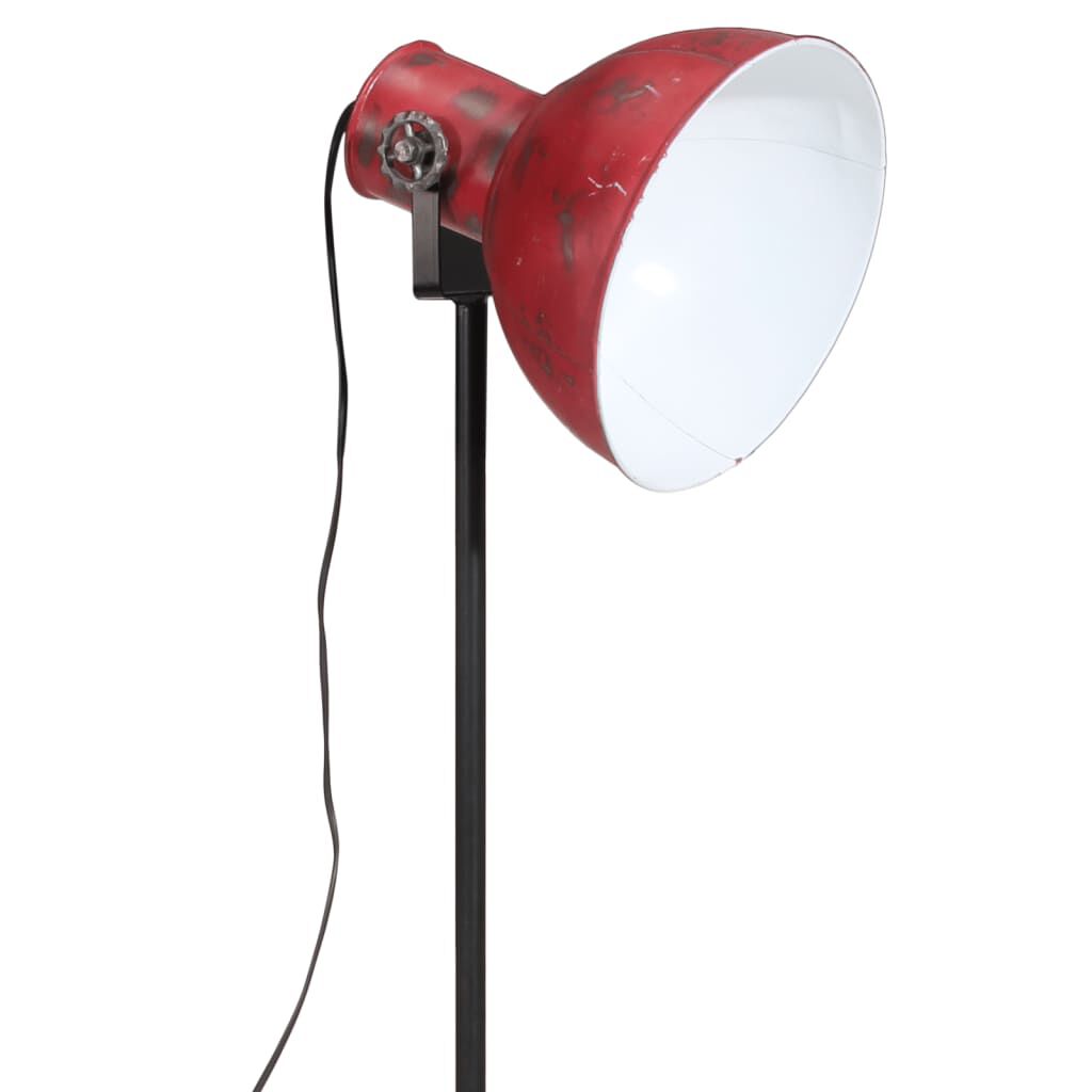 vidaXL Φωτιστικό Δαπέδου 25 W Αντικέ Κόκκινο 61x61x90/150 εκ. Ε27