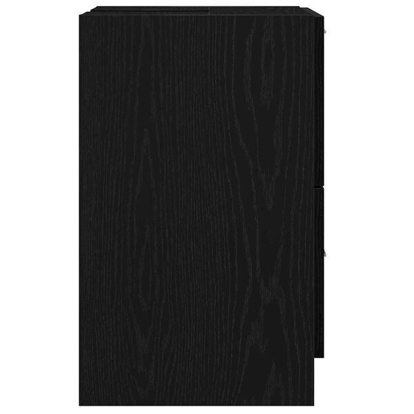 vidaXL Ντουλάπι Νεροχύτη Μαύρη Οξυά 40 x 37 x 59 cm Επεξεργασμένο ξύλο