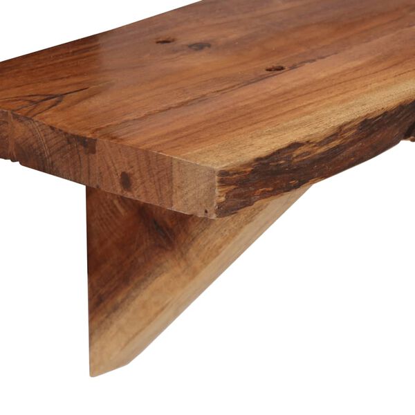vidaXL Ράφια Τοίχου 2 τεμ. 90 x 20 x 18 εκ. από Μασίφ Ξύλο Ακακίας