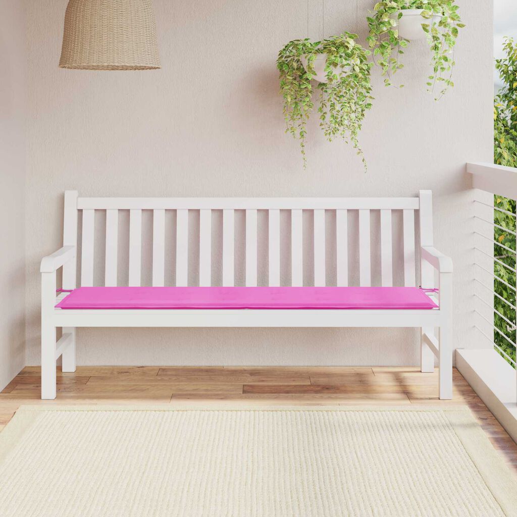 vidaXL Μαξιλάρι Παγκάκι Κήπου Ροζ 180 x 50 x 4 cm Ύφασμα Oxford
