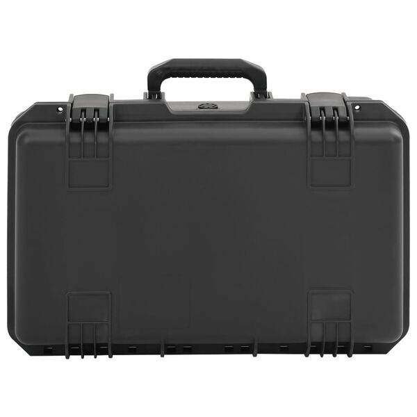 vidaXL Θήκη Πτήσης Φορητή Μαύρη 55x35x22,5 εκ. από Πολυπροπυλένιο